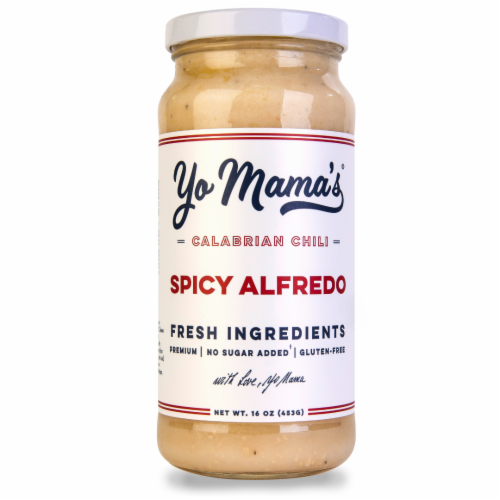 Yo Mama's® Calabrian Chili Spicy Alfredo Perspective: front