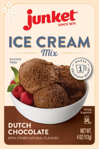 Junket® Dutch Chocolate Ice Cream Mix Perspective: front