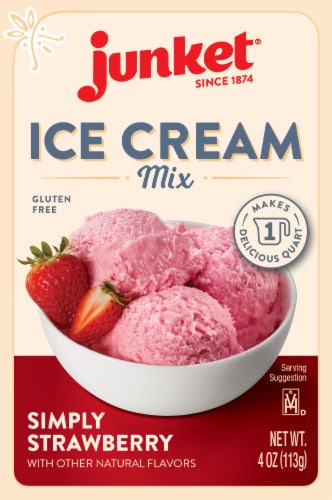 Junket® Simply Strawberry Ice Cream Mix Perspective: front