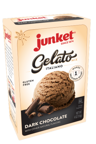 Junket® Dark Chocolate Gelato Mix Perspective: front