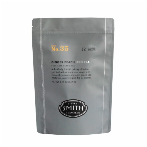 Steven Smith Teamaker Ginger Peach Black Iced Tea Perspective: front