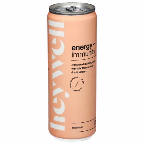 Heywell® Energy + Immunity Sparkling Grapefruit Perspective: front