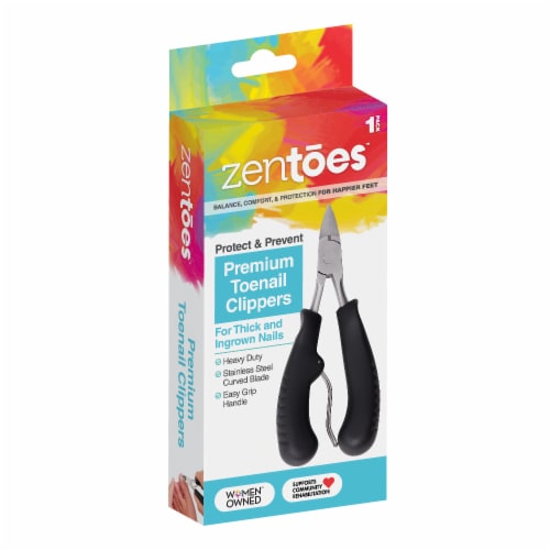 ZenToes Heavy Duty Nail Clippers with Stainless Steel Curved Blade for  Ingrown Toenails, 1 - Fry's Food Stores