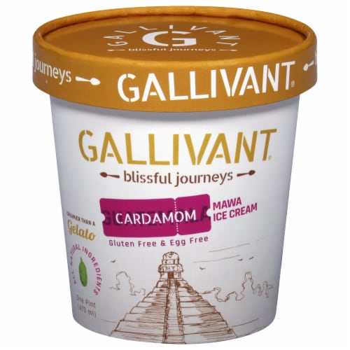 Gallivant® Guatemalan Cardamom Mawa Ice Cream 16 oz Perspective: front