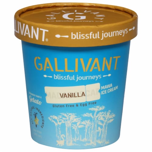 Gallivant® Madagascar Vanilla Mawa Ice Cream 16 oz Perspective: front