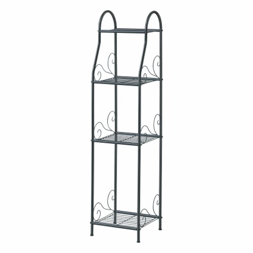 Plant stand 4 shelf Slimline Perspective: front