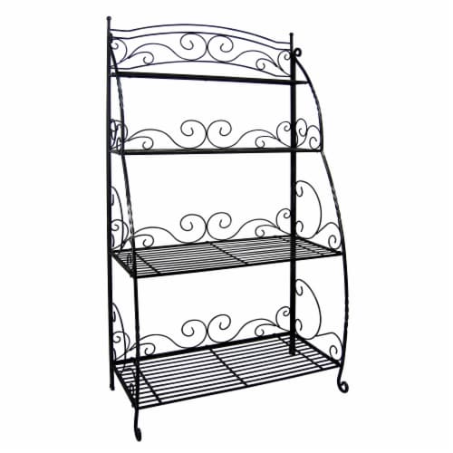 Folding Plant Stand 4 Shelf Perspective: front