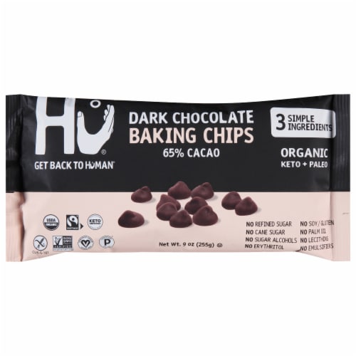 Hu® Organic Baking Chocolate Gems Perspective: front