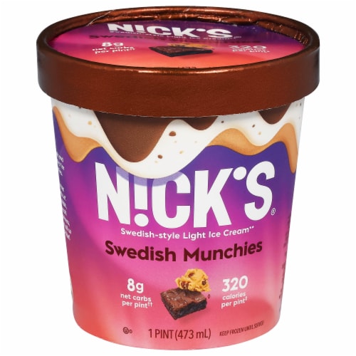 Nick's® Swedish Munchies Swedish-Style Light Ice Cream Perspective: front