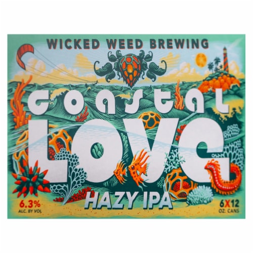 Wicked Weed Brewing Coastal Love Hazy IPA Beeroz