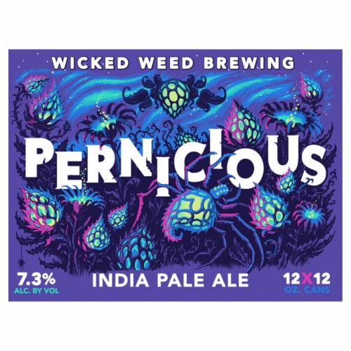 Wicked Weed Brewing Pernicious IPA Perspective: front