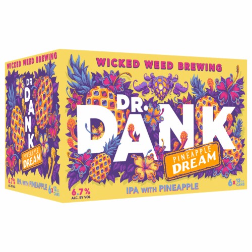 Wicked Weed Brewing Dr Dank Pineapple IPA Beer