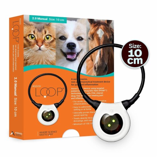 Assisi LOOP 2.0 Manual tPEMF Device for Dogs, Cats, and Horses Perspective: front