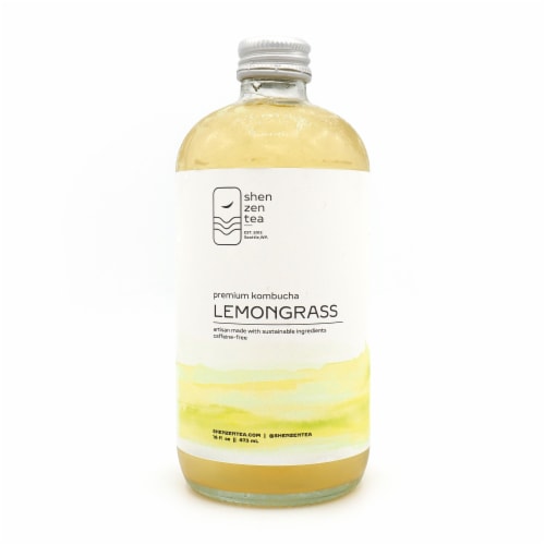 Shen Zen Tea Caffeine-Free Lemongrass Kombucha Perspective: front