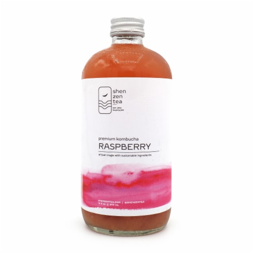 Shen Zen Tea Raspberry Kombucha Perspective: front