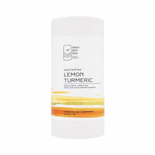 Shen Zen Tea Lemon Turmeric Loose Leaf Tea Perspective: front