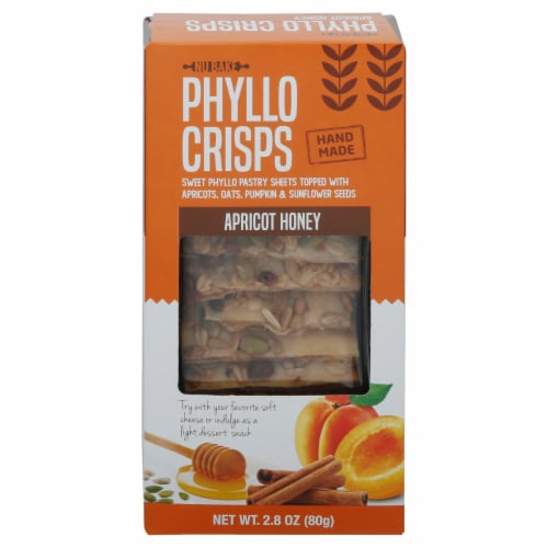 Nu Bake Apricot Honey Phyllo Crisps Perspective: front