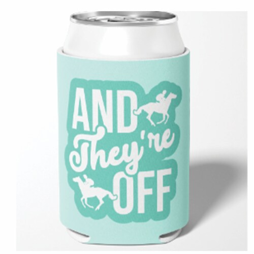 Barrel Down South And They're Off Can Cooler Perspective: front