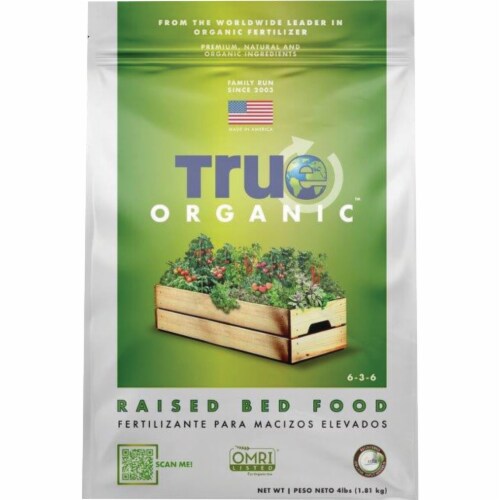True Organic™ Raised Bed Plant Food Perspective: front