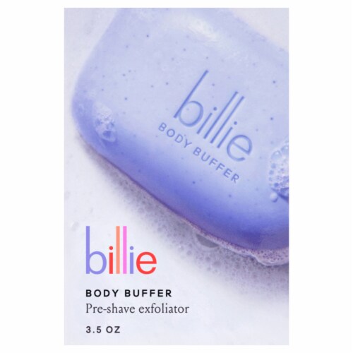 Billie Body Buffer Lavender Sage Pre-Shave Exfoliating Bar Perspective: front