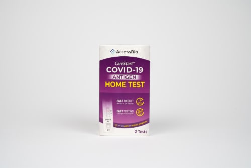 CareStart™ OTC COVID-19 Antigen Home Test Perspective: front