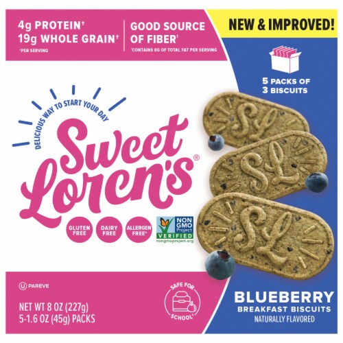 Sweet Loren's® Blueberry Breakfast Biscuits Perspective: front