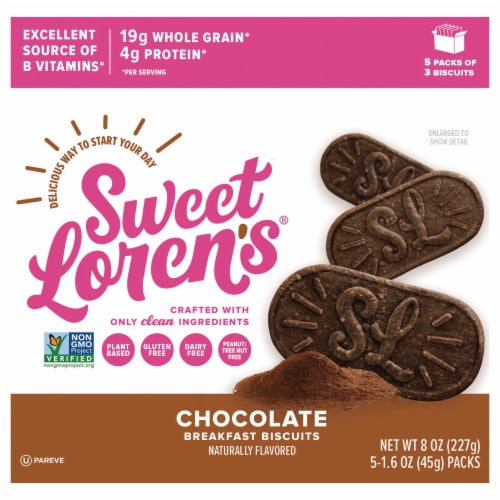 Sweet Loren's® Chocolate Breakfast Biscuits Perspective: front