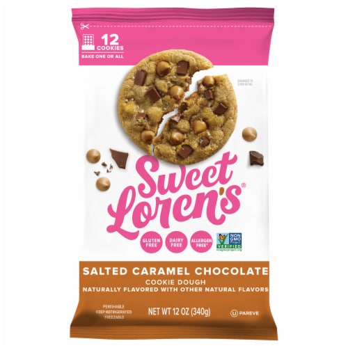 Sweet Loren's® Salted Caramel Chocolate Cookie Dough Perspective: front