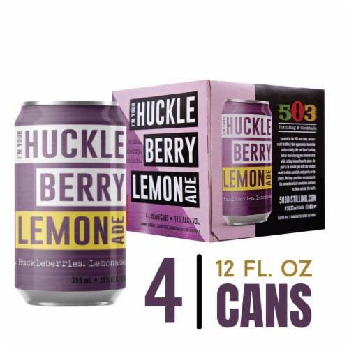 503 Distilling I'm Your Huckleberry Lemonade Cocktails Perspective: front