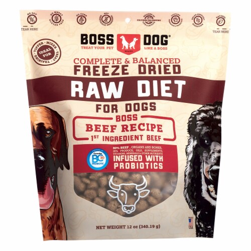 Boss Dog Brand BD02400 12 oz Freeze Dried Raw Diet Beef for Dog 1 Fred Meyer