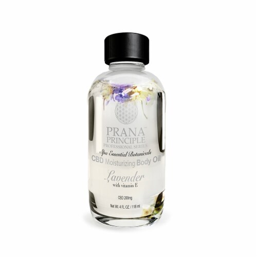 Prana™ Principle Lavender Moisturizing CBD Body Oil Perspective: front