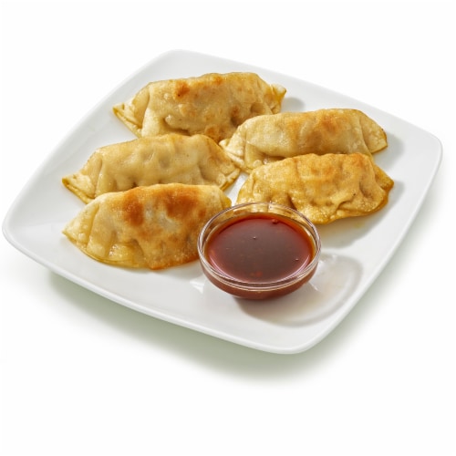 DOPE! Asian Street Fare Pork Dumplings Perspective: front