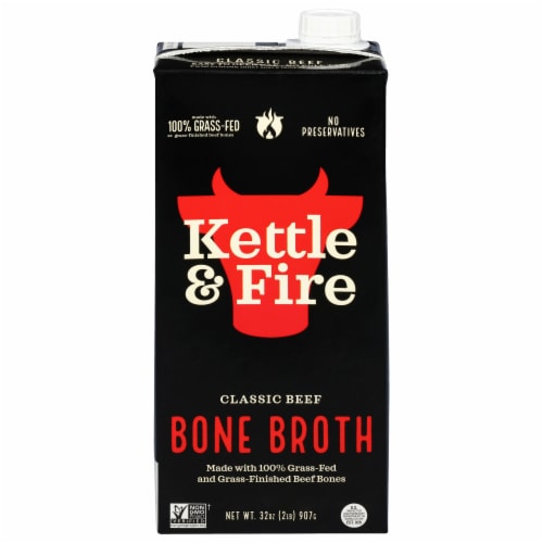 Kettle & Fire Classic Beef Bone Broth Perspective: front
