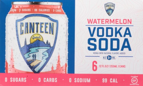 Canteen Spirits Watermelon Vodka Soda Perspective: front