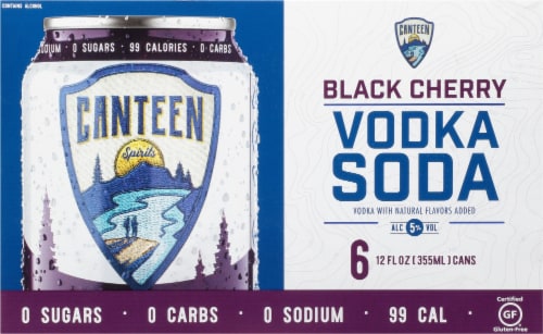 CANTEEN Spirits Black Cherry Vodka Soda Perspective: front