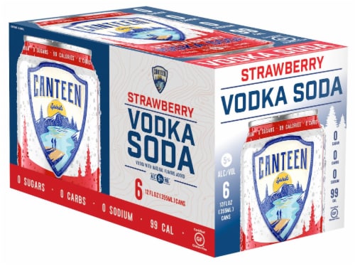 CANTEEN Spirits Strawberry Vodka Soda Perspective: front