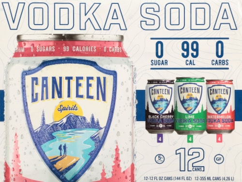 Canteen Spirits Vodka Soda Variety Pack Perspective: front