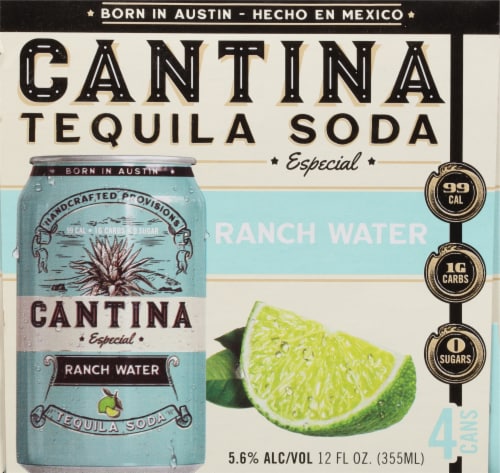 Cantina Especial Ranch Water Tequila Soda Perspective: front
