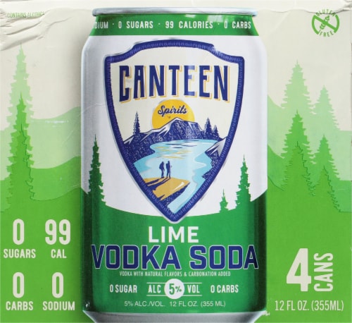 Canteen Spirits Lime Vodka Soda Perspective: front