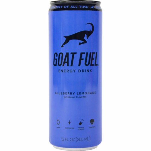G.O.A.T. Fuel® Blueberry Lemonade Energy Drink Perspective: front