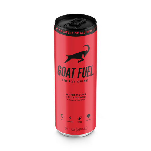 G.O.A.T. Fuel@ Energy Drink Watermelon Fruit Punch Can