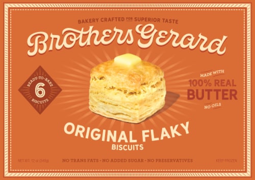 Brothers Gerard Baking Co.® Frozen Biscuits Perspective: front