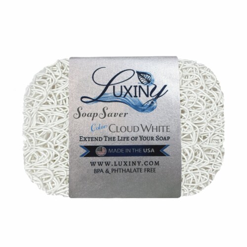 Cloud White Soap Saver Perspective: front