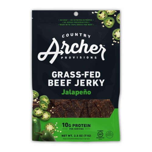 Country Archer™ Sweet Jalapeno Beef Jerky Perspective: front