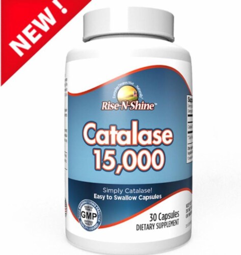 Rise-N-Shine Catalase 15,000 - 30 Day Supply Perspective: front