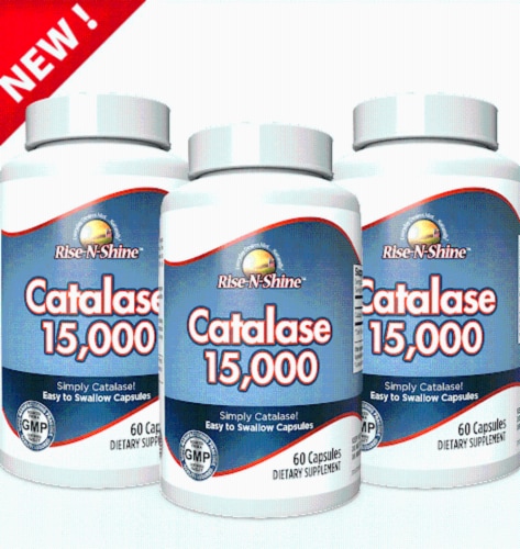 Rise-N-Shine Catalase 15,000 - 60 Day Supply Perspective: front