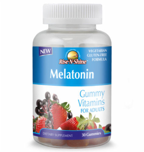 Rise-N-Shine Melatonin Gummy Vitamins-30 Count Perspective: front