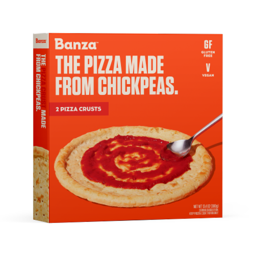 Banza™ Gluten Free Frozen Pizza Crusts Perspective: front