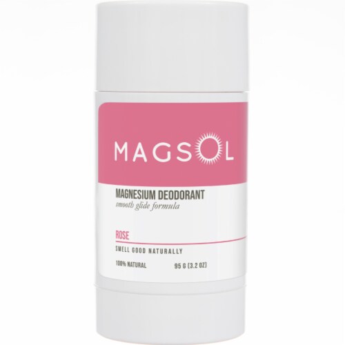 Magsol Rose Magnesium Deodorant Perspective: front