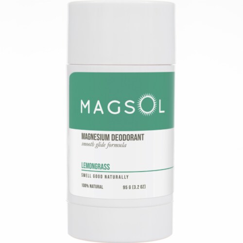 Magsol Lemongrass Magnesium Deodorant Perspective: front
